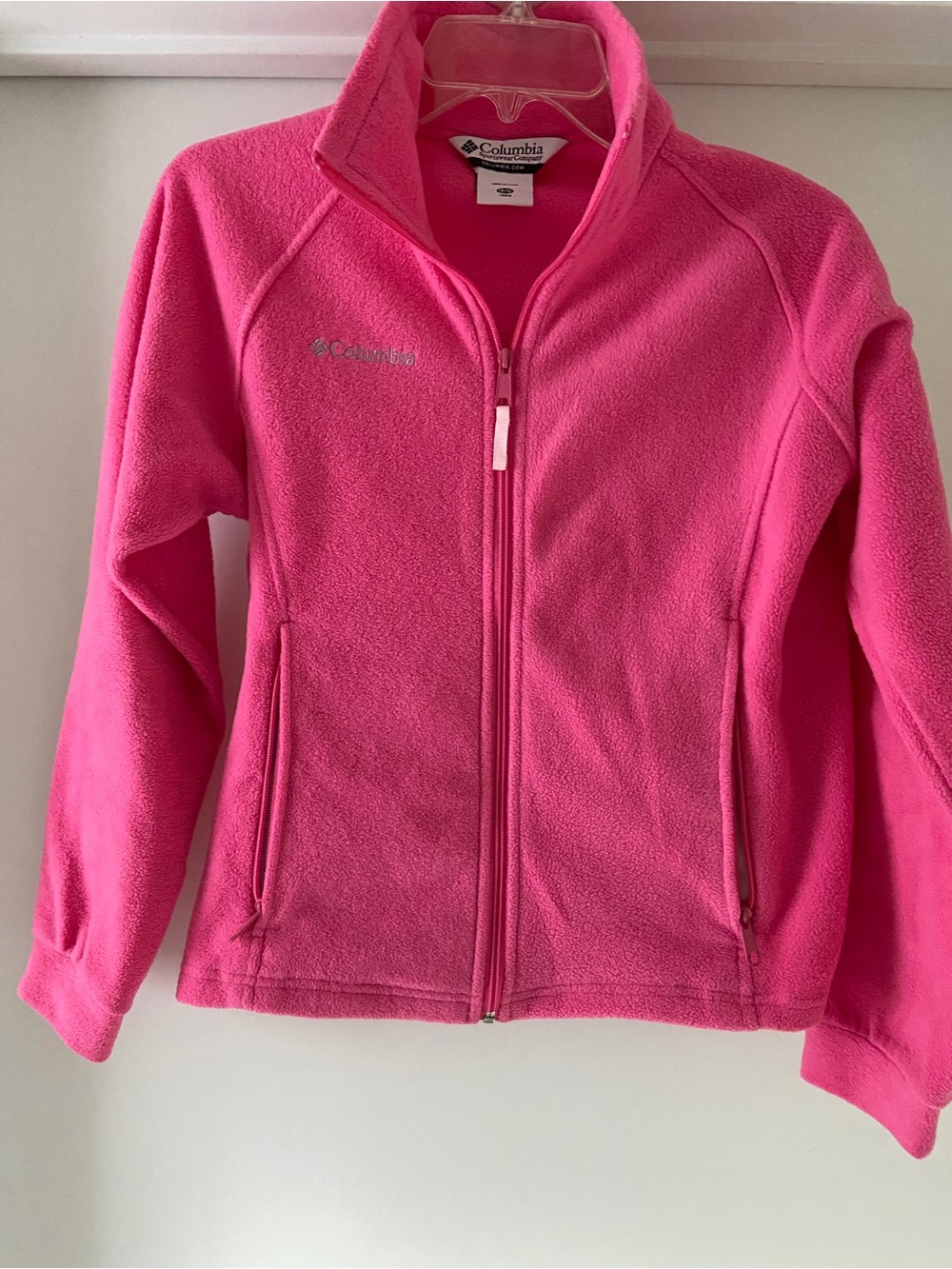 Columbia Bright Pink Women's Full-Zip Fleece Jacket